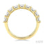 Emerald Shape 2-Row Diamond Fashion Band