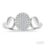 Pave-Set Oval Shape Diamond Fashion Ring
