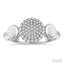 Pave-Set Round Shape Diamond Fashion Ring