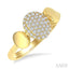 Pave-Set Oval Shape Diamond Fashion Ring