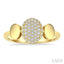 Pave-Set Oval Shape Diamond Fashion Ring