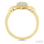 Pave-Set Pear Shape Diamond Fashion Ring