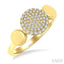 Pave-Set Round Shape Diamond Fashion Ring