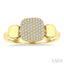 Pave-Set Cushion Shape Diamond Fashion Ring
