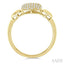 Pave-Set Cushion Shape Diamond Fashion Ring