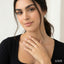 V-Shaped Bold Diamond Fashion Band