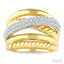 Criss Cross Bold Diamond Fashion Band