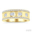 Bold Emerald Shape Diamond Fashion Band