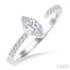 Marquise Shape Diamond Fashion Open Ring