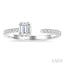 Emerald Shape Diamond Fashion Open Ring