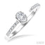 Oval Shape Diamond Fashion Open Ring