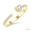 Heart Shape Diamond Fashion Open Ring