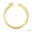 Emerald Shape Diamond Fashion Open Ring