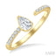 Pear Shape Diamond Fashion Open Ring