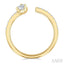 Pear Shape Diamond Fashion Open Ring