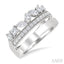 Mixed Shape Diamond Fashion Wide Band