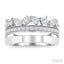 Mixed Shape Diamond Fashion Wide Band