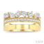 Mixed Shape Diamond Fashion Wide Band