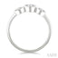 Oval Shape 3 Stone Diamond Fashion Ring