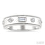 Mixed Shape Bezel Set Diamond Fashion Band