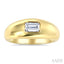 Aeris Gold Emerald Shape East-West Diamond Fashion Ring