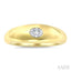 Aeris Gold Oval Shape East-West Diamond Fashion Ring