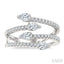 Pear Shape Diamond Fashion Open Ring