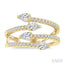 Pear Shape Diamond Fashion Open Ring