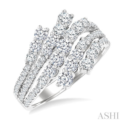 Bypass Diamond Fashion Ring