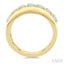 Pear Shape Diamond Fashion Wide Band