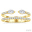 Marquise Shape Diamond Layered Fashion Ring