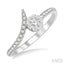 Round Shape Lovebright Diamond Fashion Ring