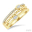 Bead Bijoux Marquise Shape Three Row Diamond Band