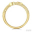 Bead Bijoux Pear Shape Three Row Diamond Band