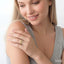Bead Bijoux Round Shape Three Row Diamond Band