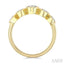 Oval Shape 5 Stone Bezel Set Diamond Band