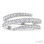 Spiral Diamond Fashion Open Band