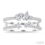 Mixed Shape Diamond Fashion Open Ring