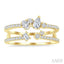 Mixed Shape Diamond Fashion Open Ring
