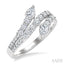 Pear Shape 2 Stone Diamond Fashion Open Band