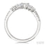 Pear Shape 2 Stone Diamond Fashion Open Band