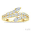 Pear Shape 2 Stone Diamond Fashion Open Band