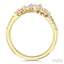 Pear Shape 2 Stone Diamond Fashion Open Band