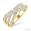 Criss Cross Diamond Fashion Ring