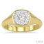 Cushion Shape Lovebright Essential Diamond Signet Ring