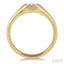 Cushion Shape Lovebright Essential Diamond Signet Ring