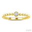 Bead Bezel Diamond Fashion Ring