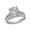 Round Diamond Split Shank Engagement Ring