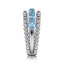 Bujukan Sterling Silver Blue Topaz Fashion Ring