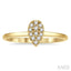 Stackable Pear Shape Petite Diamond Fashion Ring